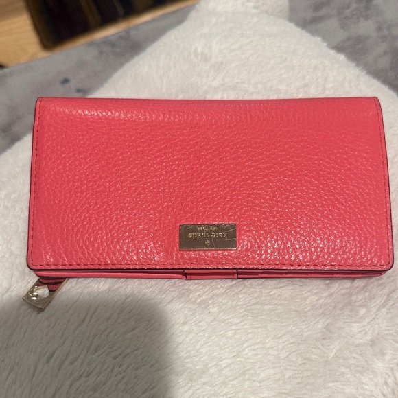 kate spade Handbags - Kate Spade Pink Leather Wallet